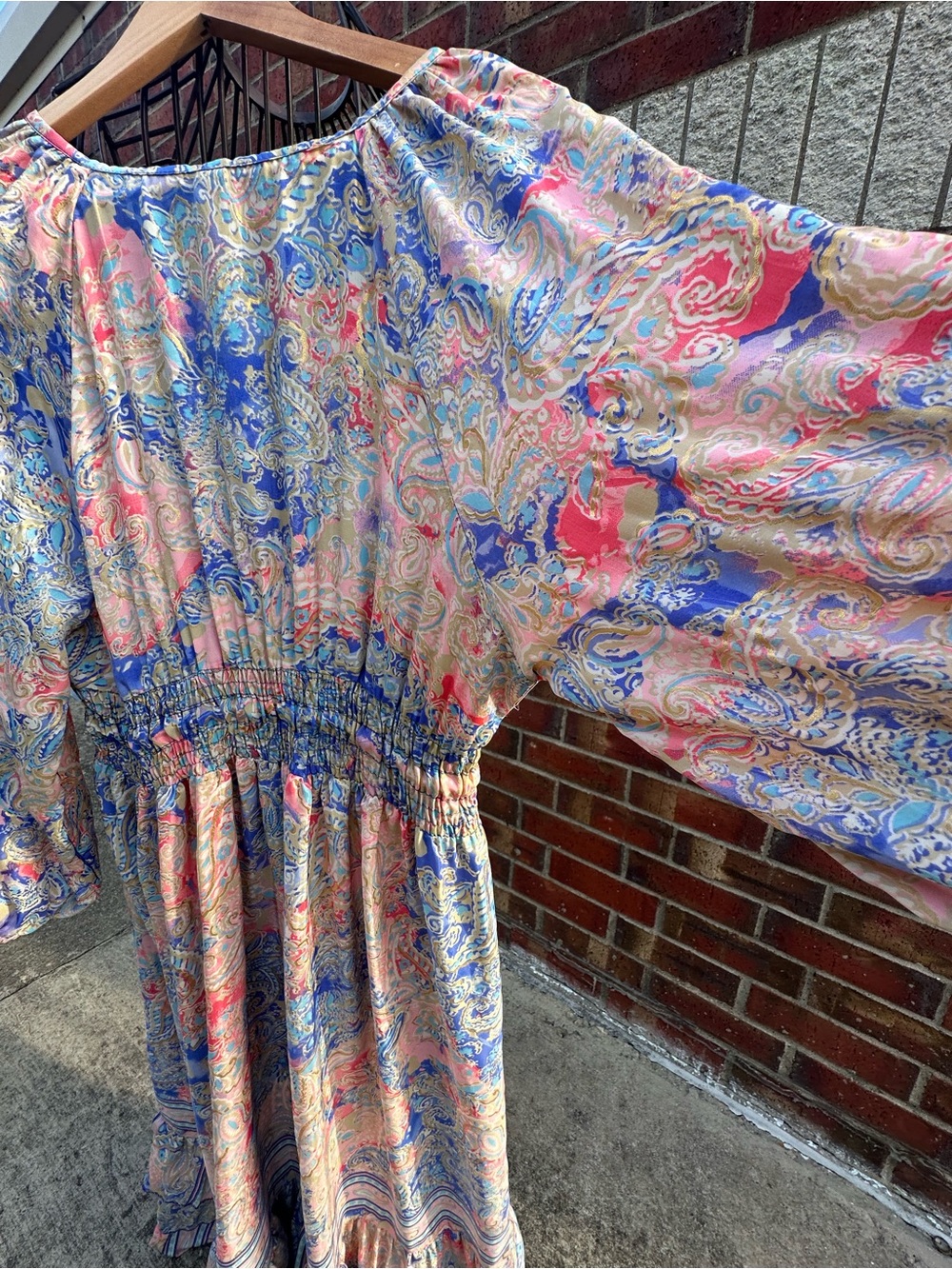 Me 2 Magic Anthropologie BOHO Maxi Ruffles Peasant Cottagecore Romantic Prairie - Picture 11 of 16